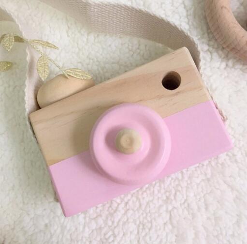 Wooden Camera Toys For Baby Kids Room Decor