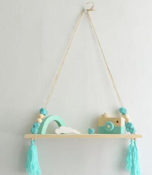 Kids Bedroom Decor Natural Wooden Wall Hanging