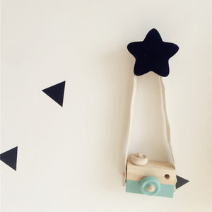 Kids Room Decoration Wall Hook Wooden Star Rack Hanger