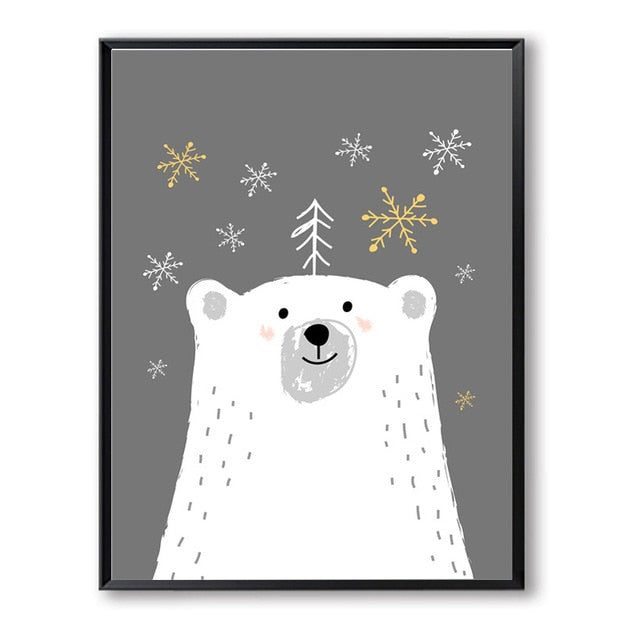 For Baby  Bear Canvas Painting