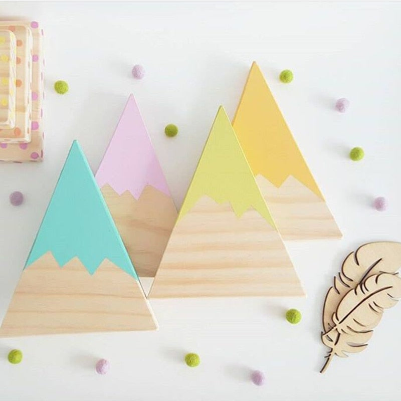 Wood Mountain Decorative Handmade Kids Room Decoration