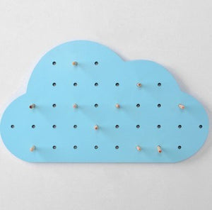 Wood Cloud Multifunctional Hole Rack Pegboard