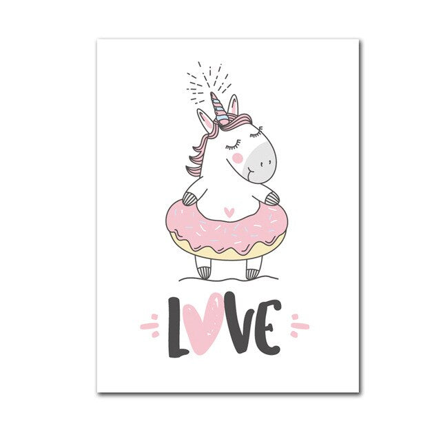 Rabbit Elephant Wall Canvas